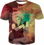 Boruto Super Strong Leaf Female Ninja Sakura Haruno Anime Hoodie - T-Shirt