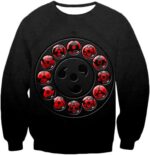 Boruto Uchiha Clans Special Technique Sharingan All Types Cool Black Hoodie - Sweatshirt