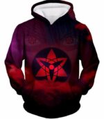 Boruto Ultimate Sasuke Uchihas Mangekyou Sharingan Black Zip Up Hoodie - Hoodie