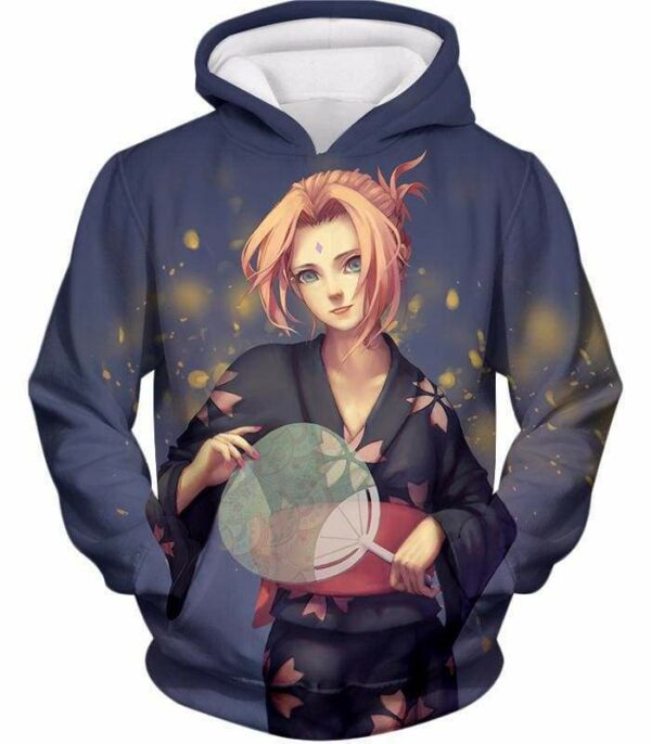 Boruto Very Cute Leaf Village Ninja Sakura Kimono 3D Printed Hoodie - Hoodie