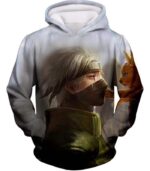 Boruto Young Chakra Beast Kurama And Kakashi HD Print White Hoodie