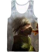 Boruto Young Chakra Beast Kurama And Kakashi HD Print White Hoodie - Tank Top