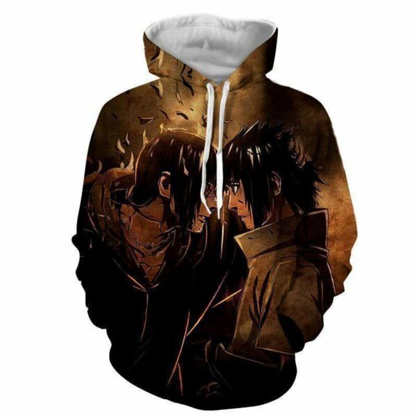 Itachi And Sasuke Itachi Brotherhood Hoodie - Naruto Sasuke Hoodie