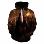 Itachi Uchiha Symbol Red Cloud Hoodie - Naruto 3D Graphic Hoodie