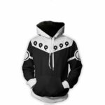 Naruto Cosplay Hoodie - Naruto Hoodie Six Paths Sage Mode Black Zip Up Hoodie