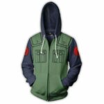 Naruto Hatake Kakashi Ninja Cloth Zip Up Hoodie Jacket