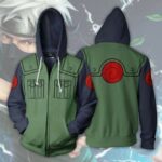 Naruto Hatake Kakashi Ninja Cloth Zip Up Hoodie Jacket