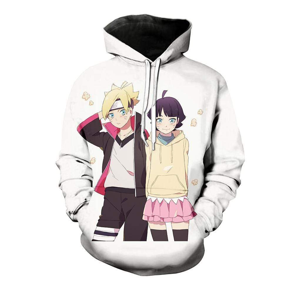 Naruto Hoodie  - Boruto And Himawari Pullover Hoodie