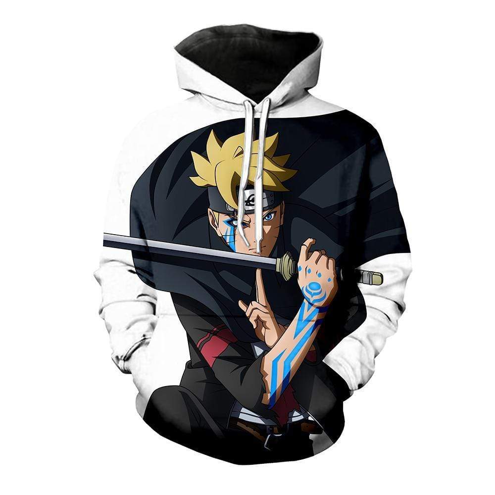 Naruto Hoodie  - Boruto Defending Pullover Hoodie