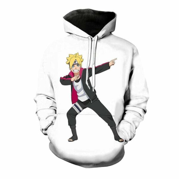 Naruto Hoodie  - Boruto Striking A Pose Pullover Hoodie