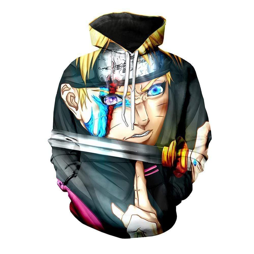 Naruto Hoodie  - Boruto With Jougan Eye Pullover Hoodie