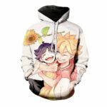 Naruto Hoodie  - Himawari With Boruto Pullover Hoodie