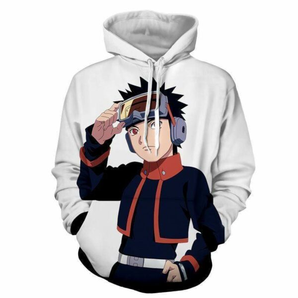 Naruto Hoodie - Japanese Anime Obito Uchiha Crest Hoodie