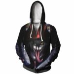 Naruto Hoodie  - Kabuto Yakushi Naruto Zip Up Hoodie