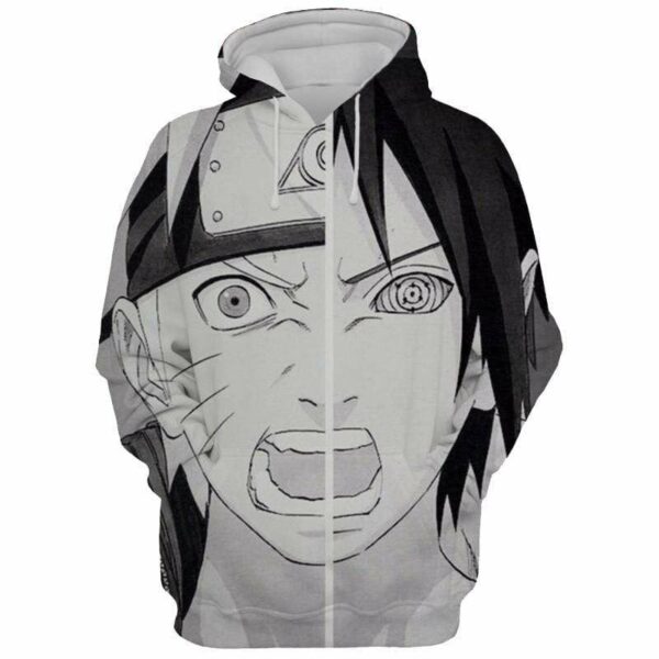 Naruto Hoodie Sage Of Two Paths Split Hoodie - Naruto Hoodie