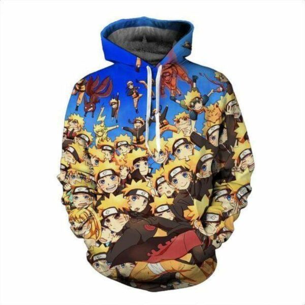 Naruto Hoodie Shadow Clone 3D Hoodie - Naruto Hoodie