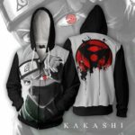 Naruto Hoodies - Hatake Kakashi Sharingan Zip Up Hoodie Jacket