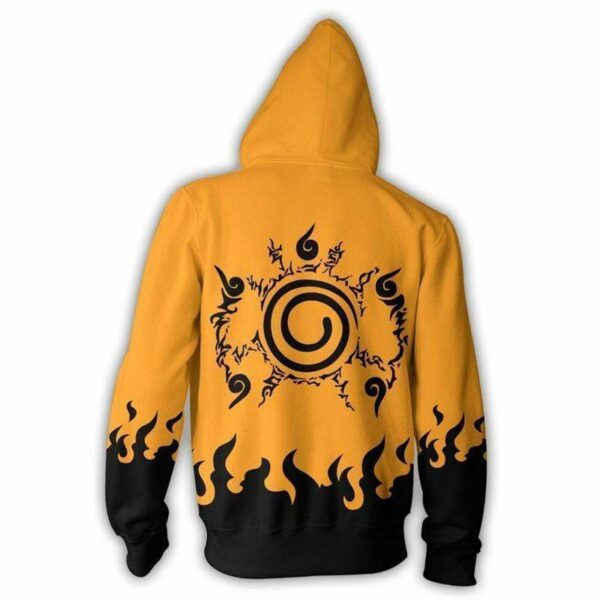 Naruto Hoodies - Naruto Hoodie Konoha Seal Zip Up Hoodie