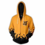 Naruto Hoodies - Naruto Hoodie Konoha Seal Zip Up Hoodie