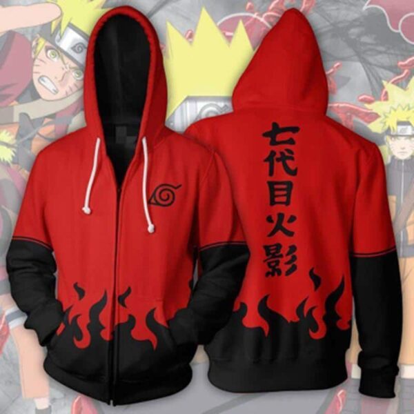 Naruto Hoodies  - Naruto Hoodie Sage Mode Zip Up Cosplay Hoodie