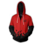 Naruto Hoodies  - Naruto Hoodie Sage Mode Zip Up Cosplay Hoodie - Zip Up Hoodie