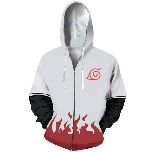 Naruto Hoodies - Shippuden Yondaime Hokage Zip Up Hoodie