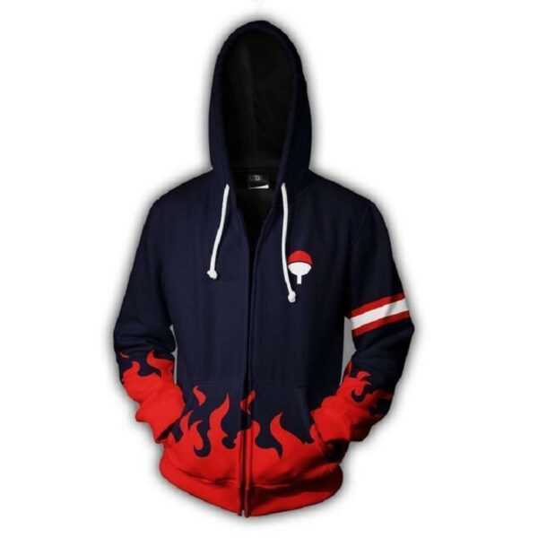 Naruto Hoodies - Uchiha Clan Zip Up Hoodie