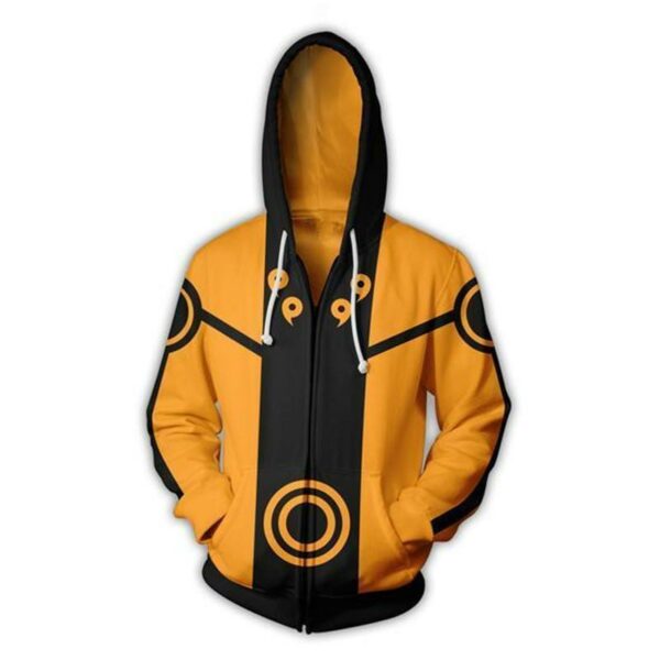 Naruto Hoodies - Uzumaki Rikudou Sennin Mode Zip Up Hoodie