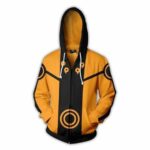 Naruto Kurama Zip Up Hoodie Jacket