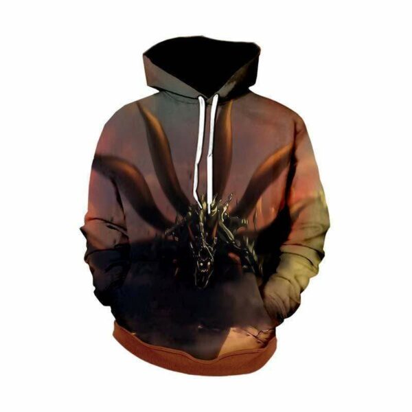 Naruto Nine Tails Cloak Transformation - Naruto Hoodie Jacket - PullOver Hoodie