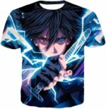 Naruto Sasuke Uchiha Sharingan And Rinnegan Hoodie - T-Shirt