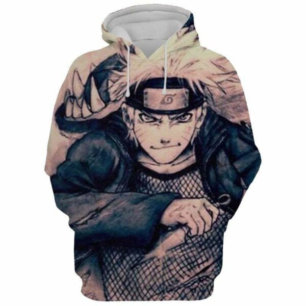 Naruto Shippuden Manga Hoodie - Naruto Hoodie 3D Graphic Hoodie