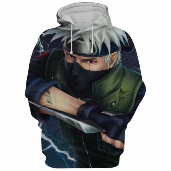 Ninja Kakashi Hoodie - Naruto Hoodie 3D Graphic Hoodie