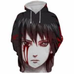 Sasuke Uchiha Red Hoodie - Naruto Hoodie 3D Graphic Hoodie