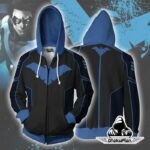 Nightwing Blue Zip Up Hoodie Jacket