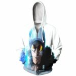 Kuzan Ex Admiral Aokiji Hoodie - One Piece Anime Zip Up Hoodie