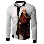 One Piece Future Pirate King Straw Hat Luffy Cool White Hoodie - Jacket