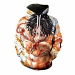 One Piece Hoodie - Ace In Flames Hoodie