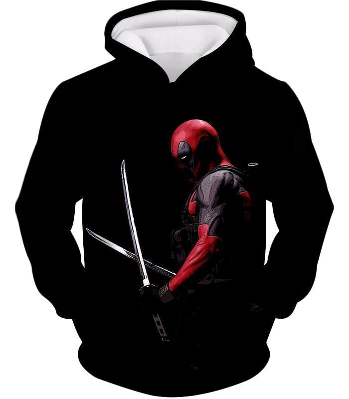 One Piece Hoodie - Marvel’s Ultimate Mercenary Deadpool Black Hoodie - Hoodie