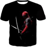 One Piece Hoodie - Marvel’s Ultimate Mercenary Deadpool Black Hoodie - T-Shirt