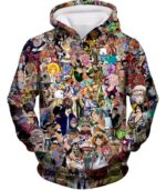 One Piece Hoodie - One Piece Anime One Piece All In One Characters Hoodie