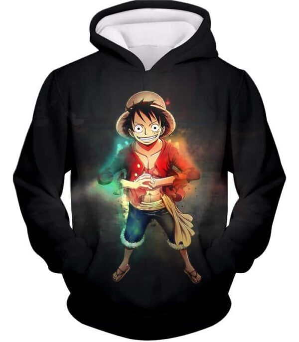 One Piece Hoodie - One Piece Captain Of Straw Hats Monkey D Luffy Black Hoodie - Hoodie