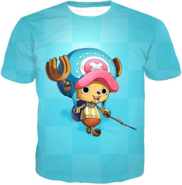 One Piece Hoodie - One Piece Cotton Candy Lover Doctor Tony Tony Chopper Blue Hoodie - T-Shirt