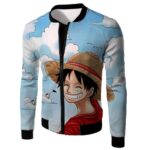 One Piece Hoodie - One Piece Funny Straw Hats Captain Luffy Hoodie - Jacket