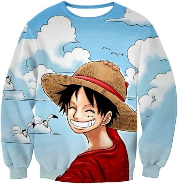 One Piece Hoodie - One Piece Funny Straw Hats Captain Luffy Hoodie - Sweatshirt