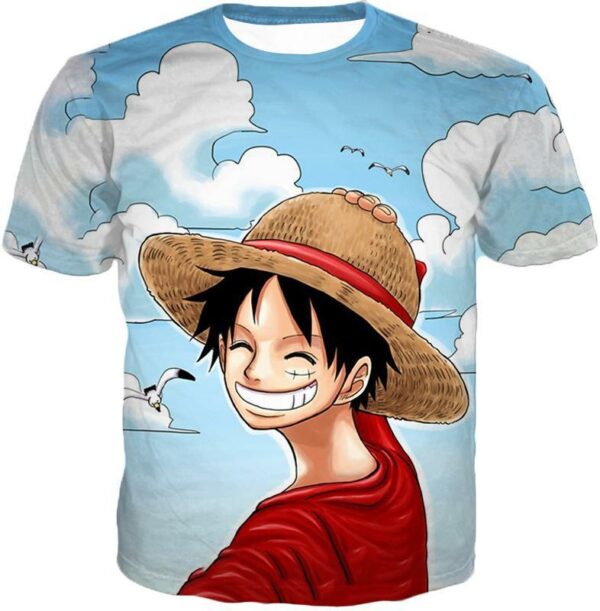 One Piece Hoodie - One Piece Funny Straw Hats Captain Luffy Hoodie - T-Shirt