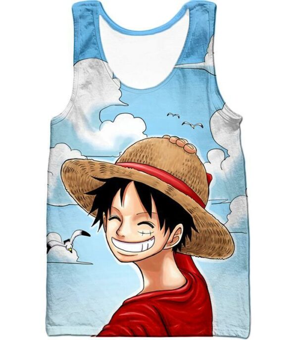 One Piece Hoodie - One Piece Funny Straw Hats Captain Luffy Hoodie - Tank Top