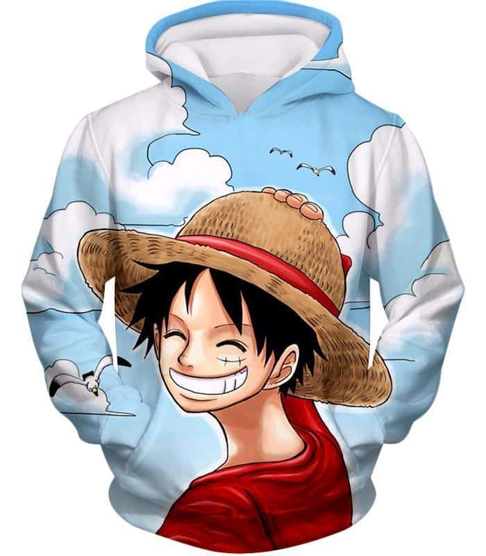 One Piece Hoodie - One Piece Funny Straw Hats Captain Luffy Hoodie
