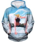One Piece Hoodie - One Piece Monkey D Luffy Second Gear Action Hoodie - Hoodie