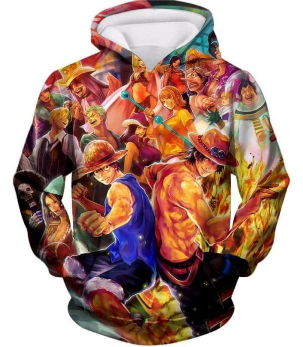 One Piece Hoodie - One Piece One Piece All Favourite Characters Hoodie